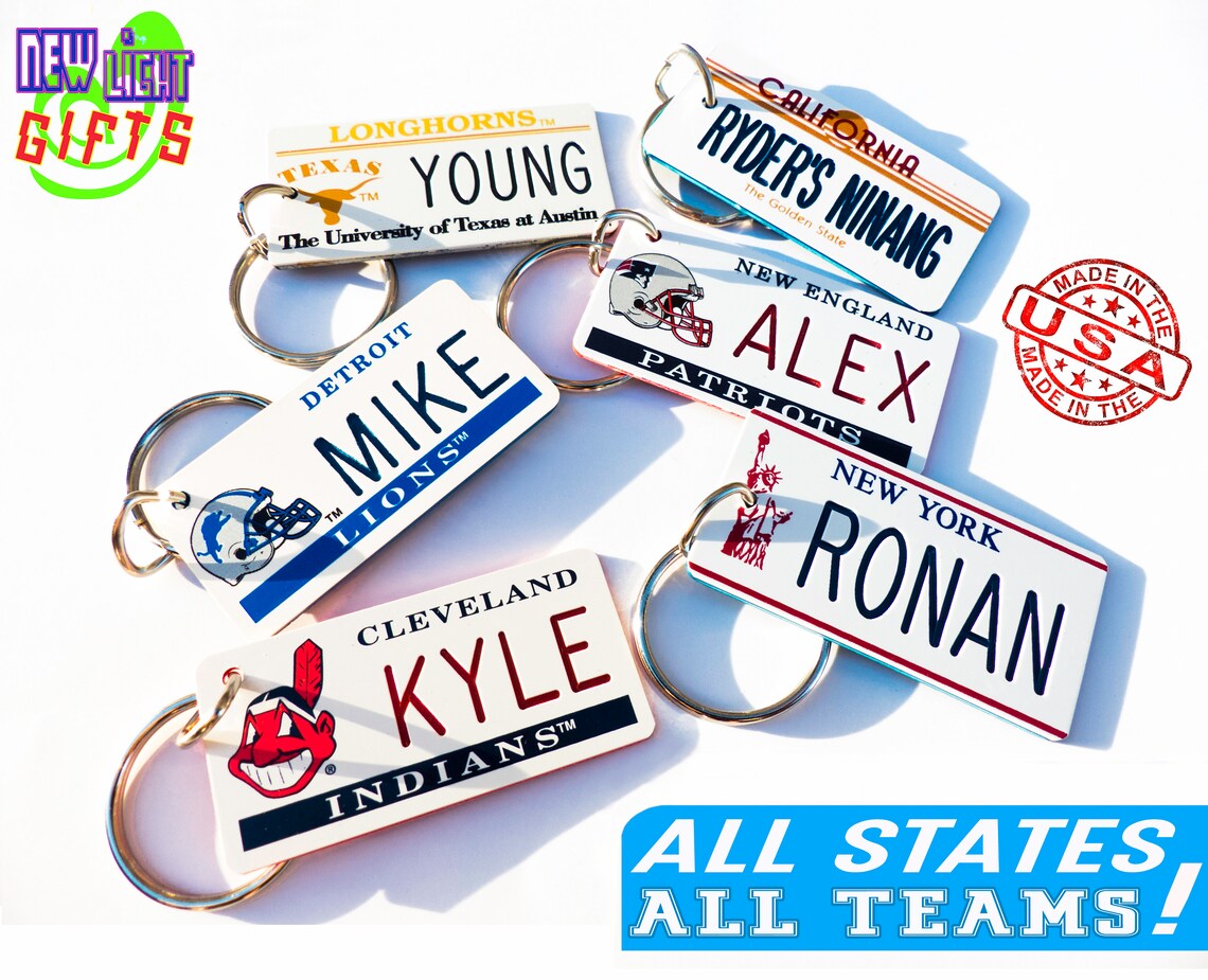 Iowa Keychain Personalized Iowa State License Plate Keychain Tag - Engraved - Travel ...