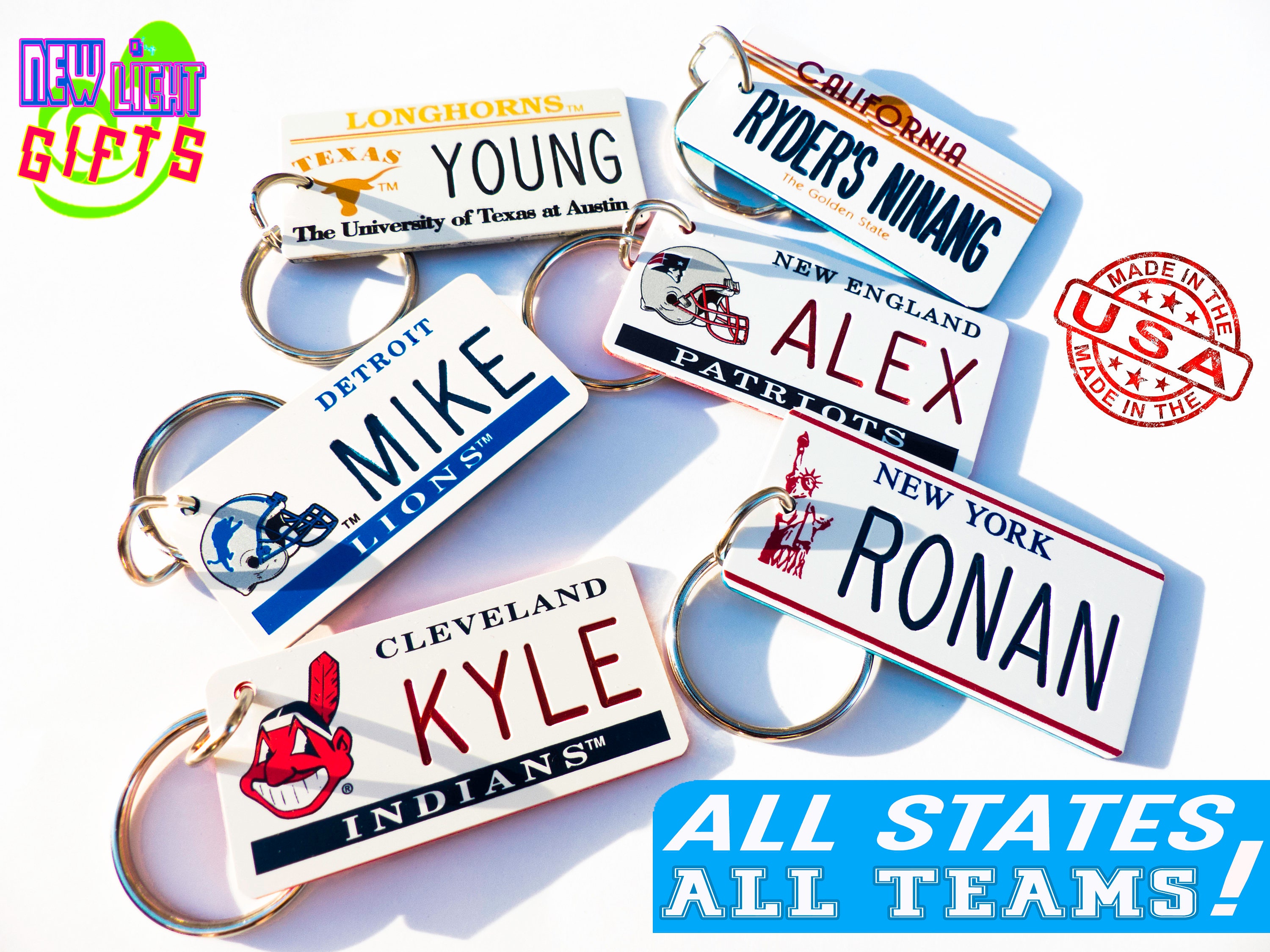 Personalized Illinois State License Plate Custom Keychain Tag Etsy