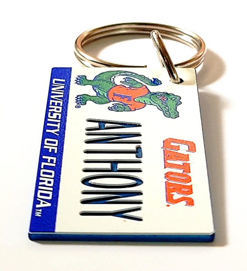 Famu Keychain Personalized University of Florida Gators Keychain Bag Charm Key Tag ...