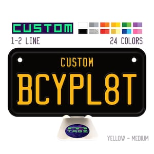 Custom Bicycle License Plate Tag - Personalized EBike / Scooter / Kids Car Name Tags/ Pedego Electric Bike Decoration- 3&quot;x6&quot; Inch Flat Metal