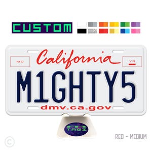 Personalized Classic California License Plate Tag - Custom Car Show Decoration - Auto Shop - Door Bed Tag Sign Gift - Regular 6&quot;x12&quot; inch