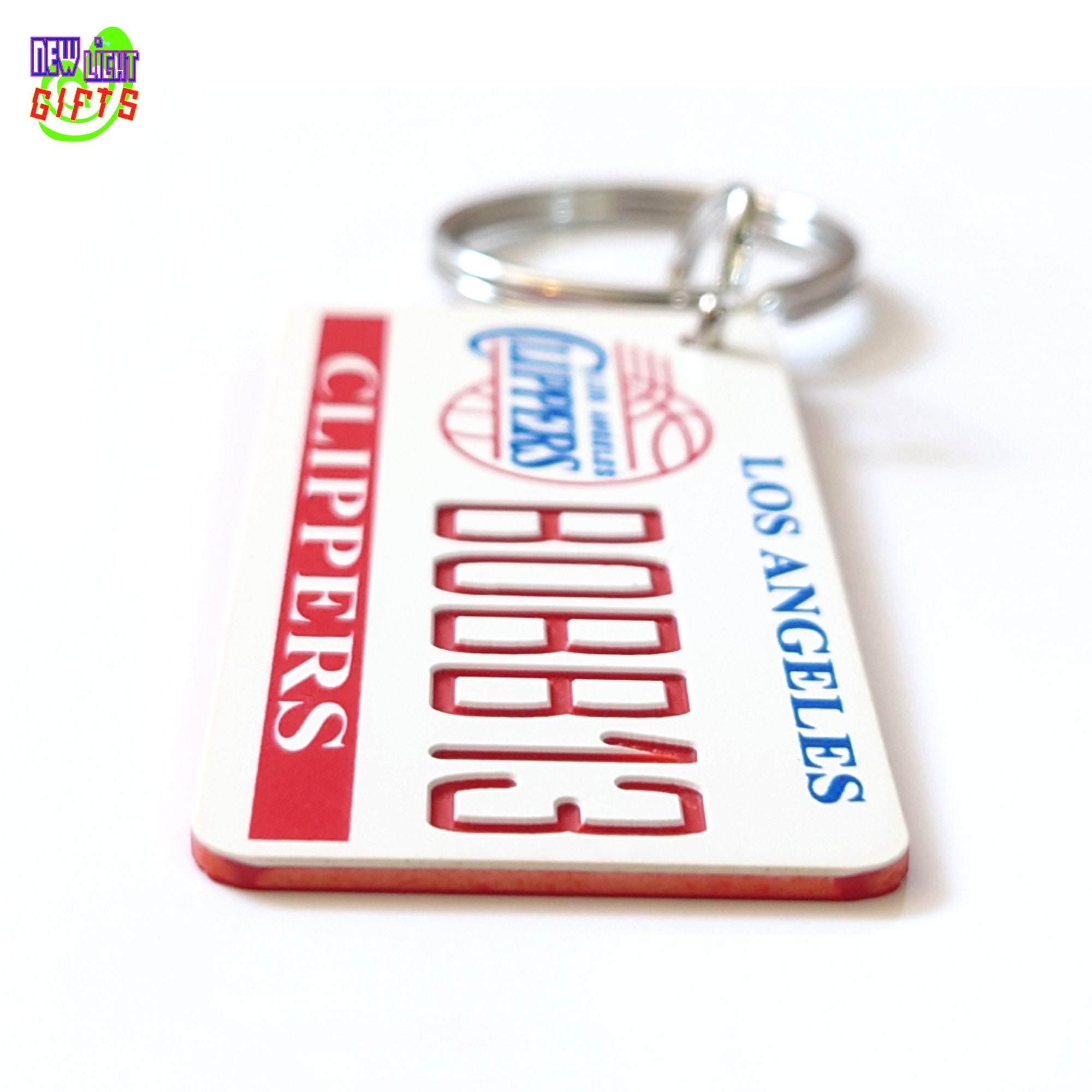 Personalized LA Clippers Keychain Tag Custom Engraved Keys -  in 2023