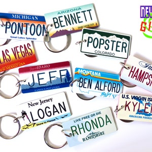 Personalized Texas Keychain Custom Engraved Key Tag Travel Vacation Roadtrip Bachelorette Trip Momento Name Souvenir Car Keys Gift image 7