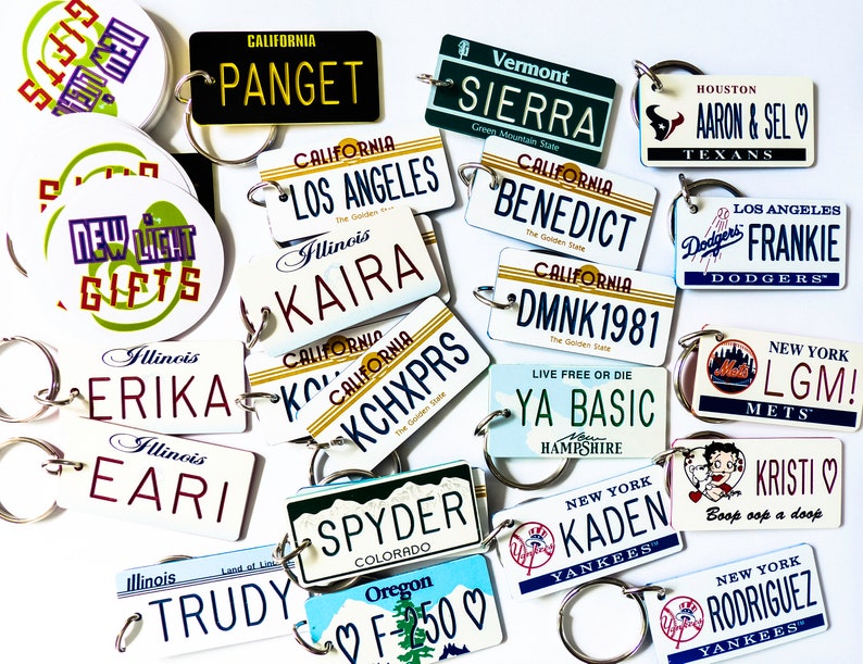 Personalized Colorado State License Plate Keychain Tag Etsy