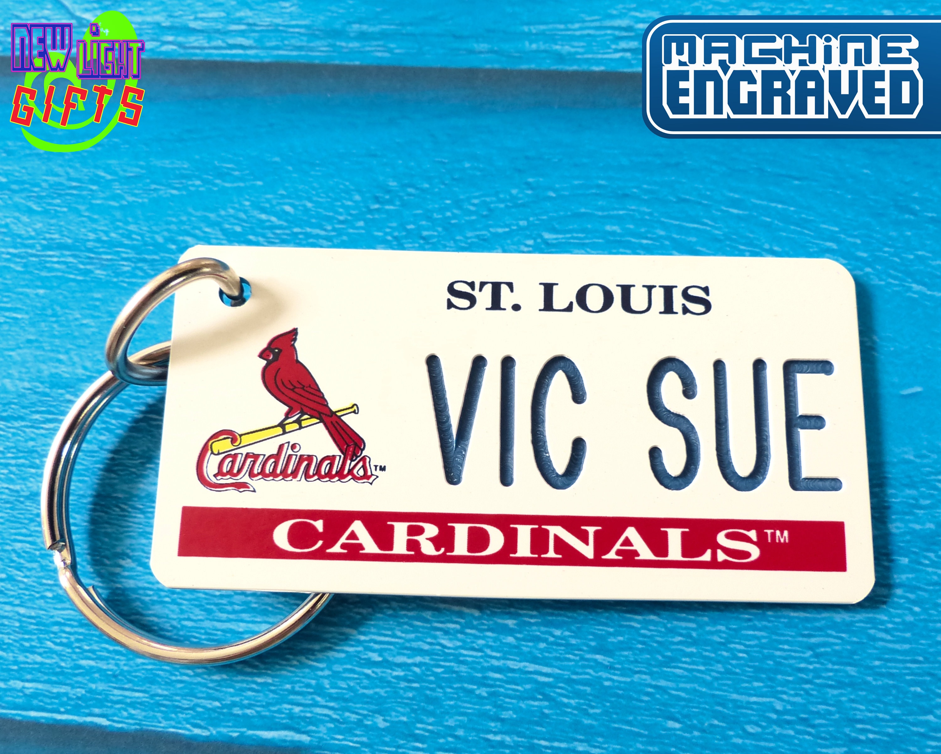 st louis cardinals baseball keychain