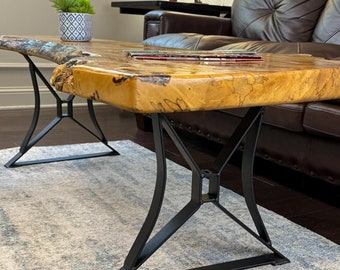 Table Legs (set of 2) - Michelle Style - The Rite Leg Co. Heavy Duty Metal Table and Bench Legs for DIY Furniture
