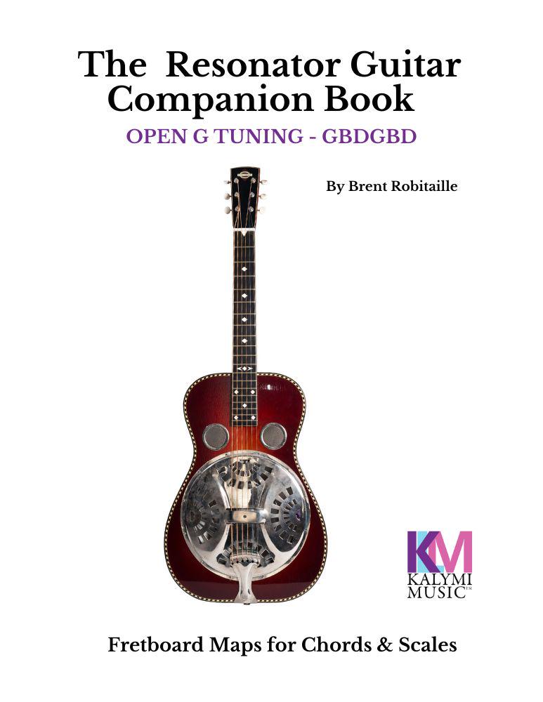 Open G Resonator Dobro Poster — Fretboard, Chords, Arpeggios & 6