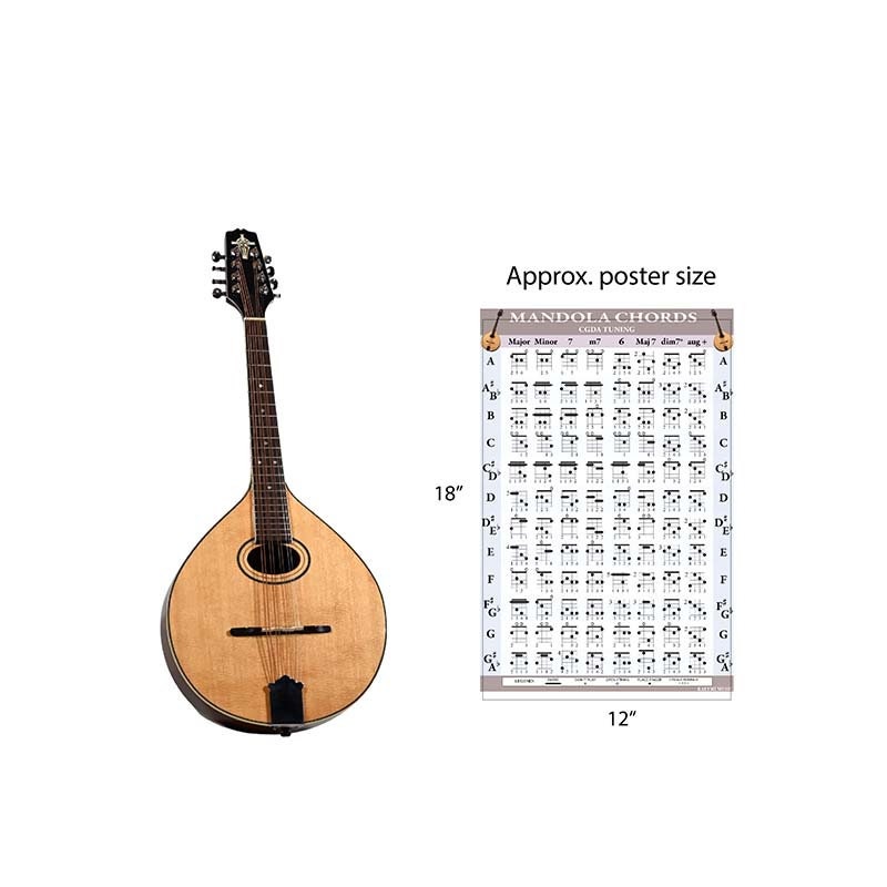 Mandola Chords and Fretboard Poster Set (CGDA Tuning) - Etsy