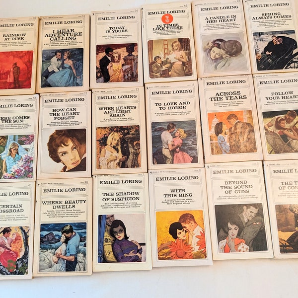 Emilie Loring Books: 7 Dollars Each. Choose Your Title to Complete Your Set! Today is Yours,  We Ride the Gale! Vintage Romance Collectibles