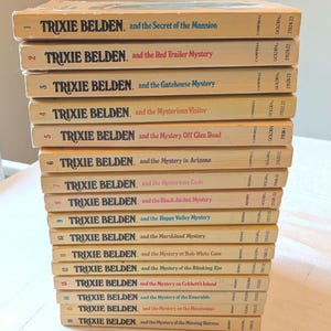 Trixie Belden Books: Out-of-print Collectible Paperbacks! Set of Volumes 1-16 1970s Edition with Starter Box