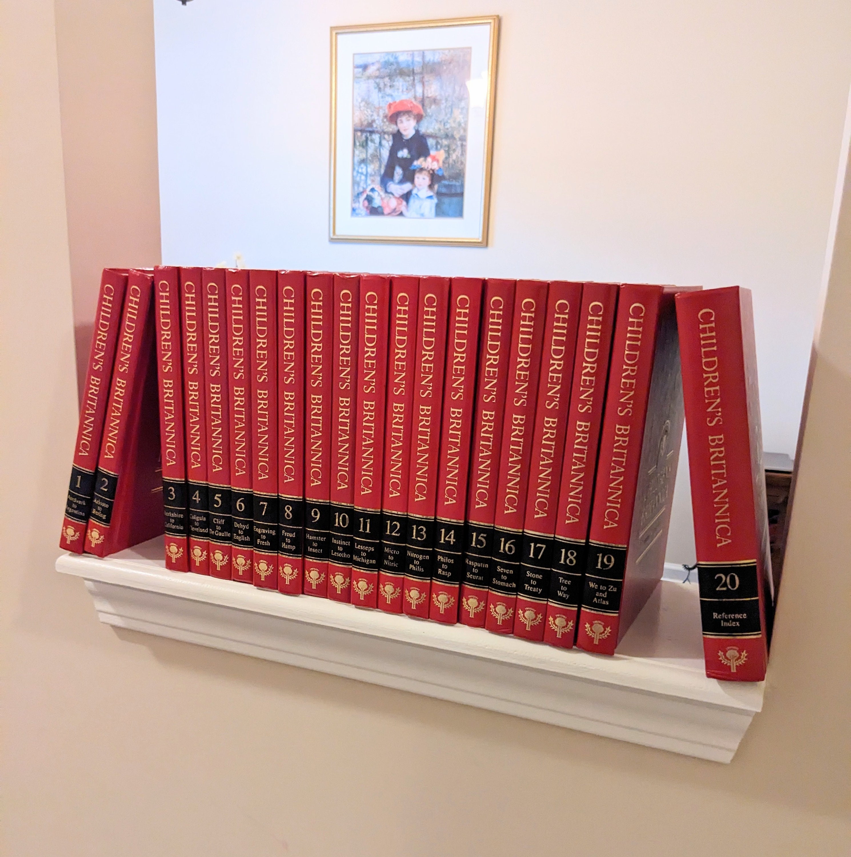 Children's Britannica, Complete Set of 20 Red Hardcovers