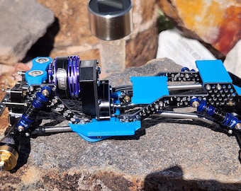 SCX24 "Punisher V2" Universal Chassis, Frame Assembly, LCG, 20Deg Skid