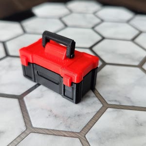1/18-1/24 Scale Carry Tool Box, Functional, Opening Lid & Rotating Handles