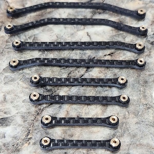 SCX24 Carbon Fiber Double Bend Links, High Clearance