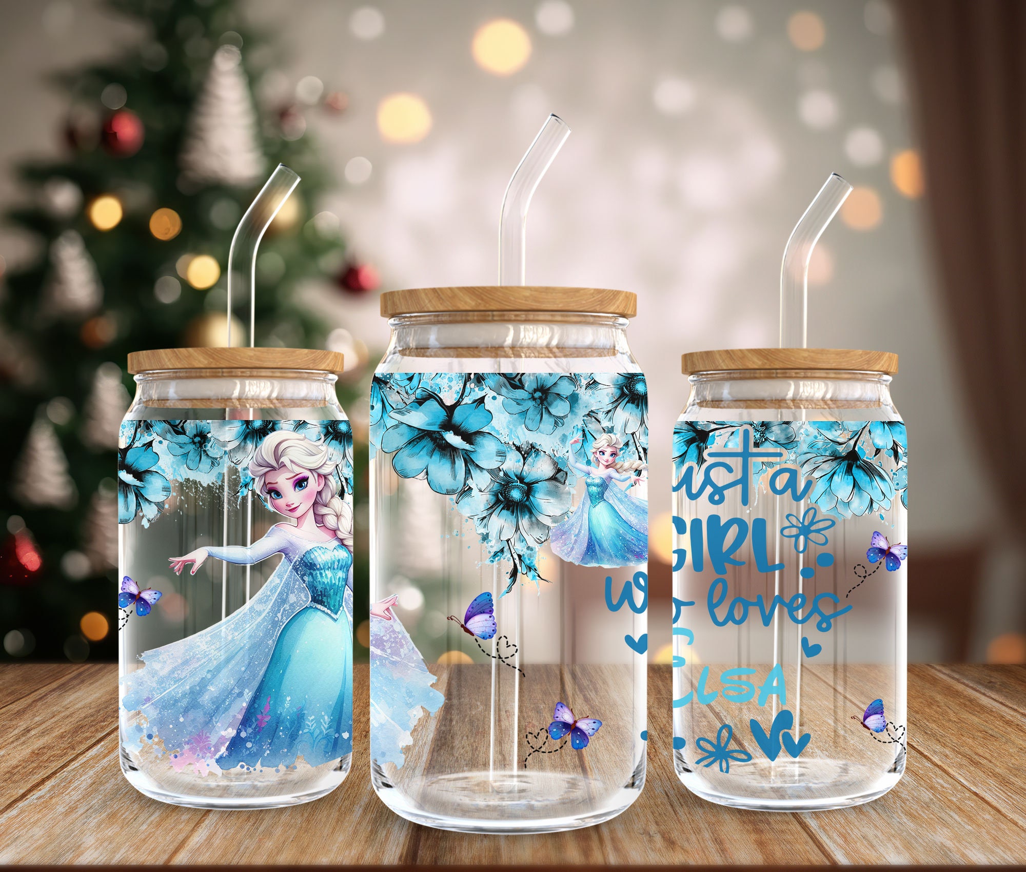 Princess 16oz Libbey Glass Can Wrap Tumbler PNG, Cartoon Movie Tumbler PNG Sublimation, Cartoon Character 16 Oz Libbey Full Wrap Template