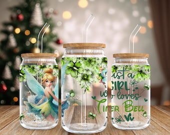Princess 16oz Libbey Glass Can Wrap Tumbler PNG, Cartoon Movie Tumbler PNG Sublimation, Cartoon Character 16 Oz Libbey Full Wrap Template