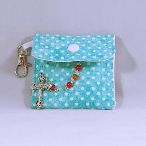 Rosary pouch | fabric coin purse | First Communion gift | Confirmation gift | Rosary case