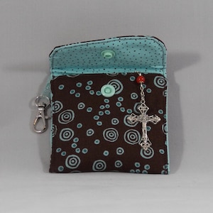 Rosary pouch | fabric coin purse | First Communion gift | Confirmation gift | Rosary case