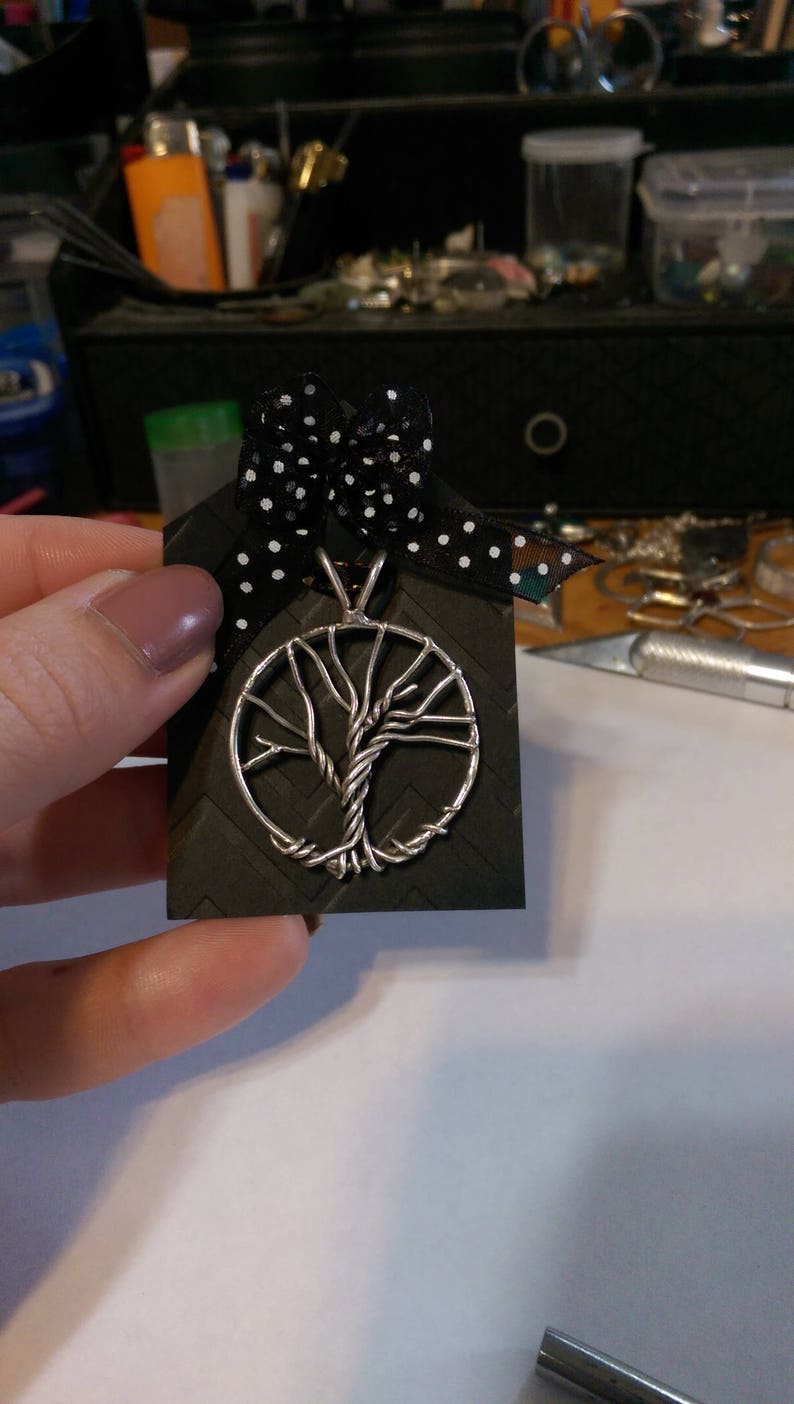 Handmade Sterling Silver tree pendant