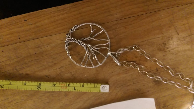 Handmade Sterling Silver tree pendant