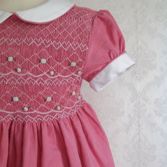 light pink smocked dress