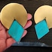 Dennis Higgins Limited Blue Patina Earrings
