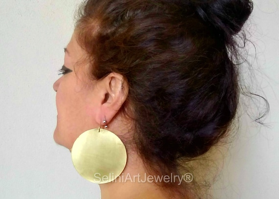 African gold hoop earrings discount