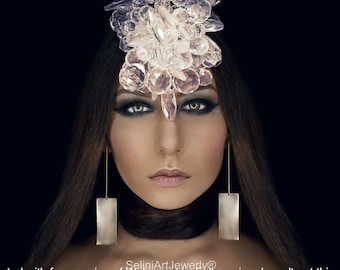 Long silver earrings, 925 bar earrings, Wedding jewelry, Minimalist, Dangle earrings, Rectacular, Geometric earrings, Statement Earrings