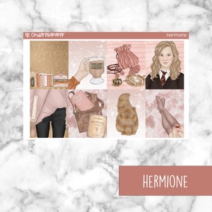 Hermione Printable Planner Stickers, Weekly Sticker Kit  Erin Condren Planner Stickers, Vertical Sticker Kit, Silhouette Cut File
