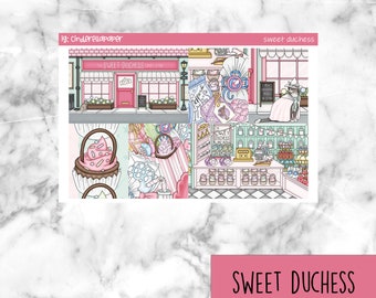 Sweet Duchess Printable Planner Stickers, Weekly Sticker Kit  Erin Condren Planner Stickers, Vertical Sticker Kit, Silhouette Cut File