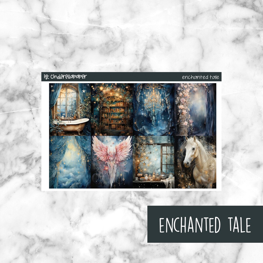 Enchanted Tale Printable Planner Stickers, Weekly Sticker Kit Erin ...