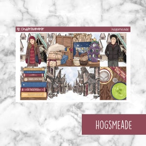 Hogsmeade Printable Planner Stickers, Weekly Sticker Kit  Erin Condren Planner Stickers, Vertical Sticker Kit, Silhouette Cut File