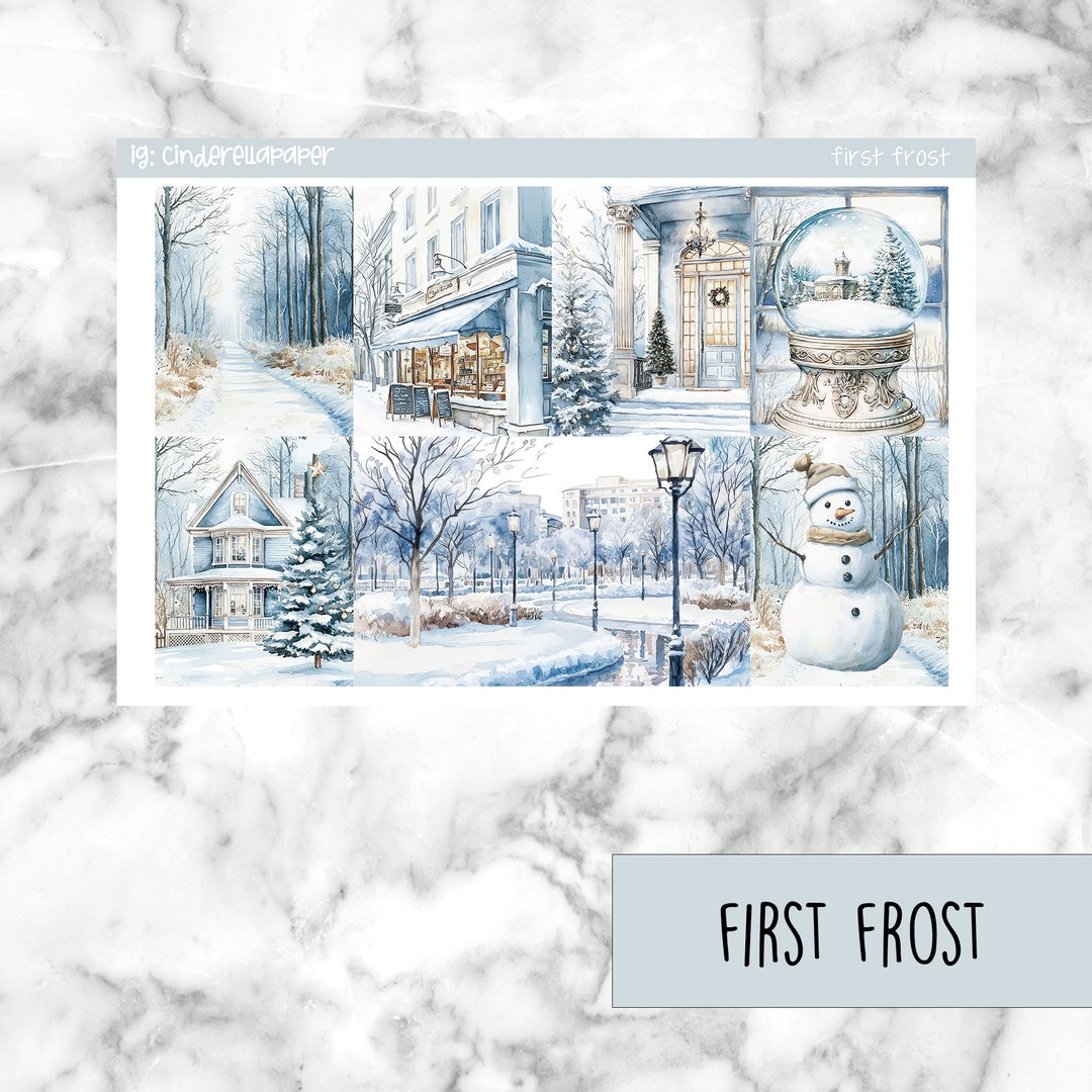 Fost Sticker First Frost Printable Planner Stickers, Weekly Sticker Kit Erin Condren ...