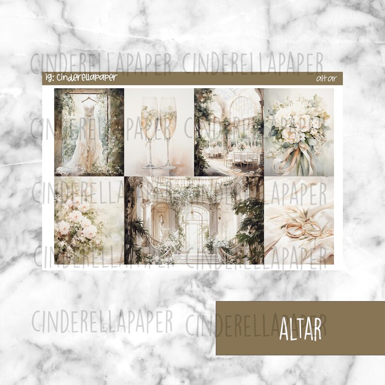 Altar Printable Planner Stickers, Weekly Sticker Kit Erin Condren ...