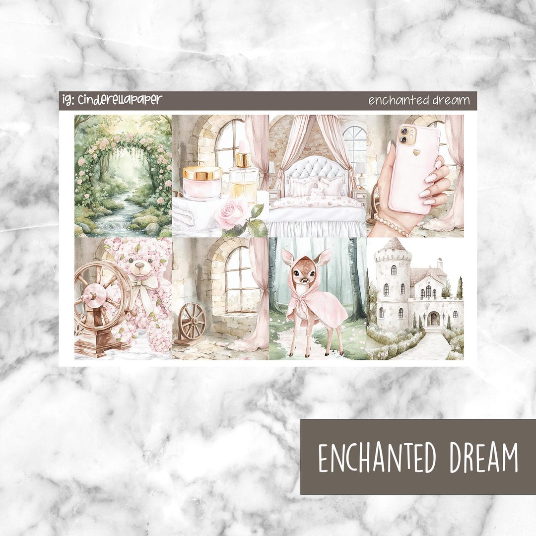 Enchanted Dream Printable Planner Stickers, Weekly Sticker Kit Erin ...