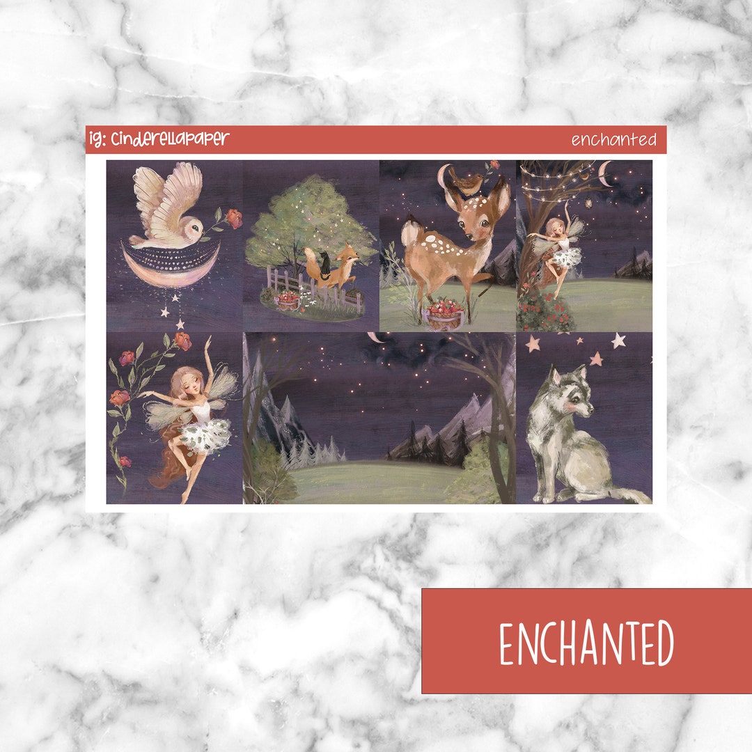 Enchanted Printable Planner Stickers, Weekly Sticker Kit Erin Condren ...