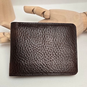 Cartera de cuero plegable
