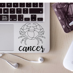 Cancer, Zodiac, Astrology, Vinyl Decal Sticker
