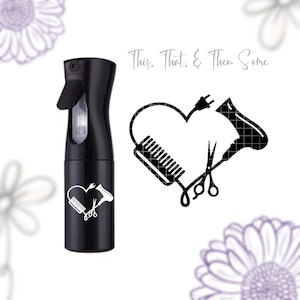 Hairstylist Decal, Comb and Scissors, Cosmetologist, Hair Dryer, Laptop Decal, Monogram Decal, Car Decal, Vinyl Stickers