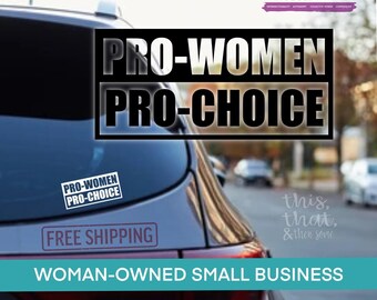 Pro woman Pro Choice, Vinyl Car Decal, Laptop Decal, Fuck You Sticker, Roe v Wade, Uterus Sticker