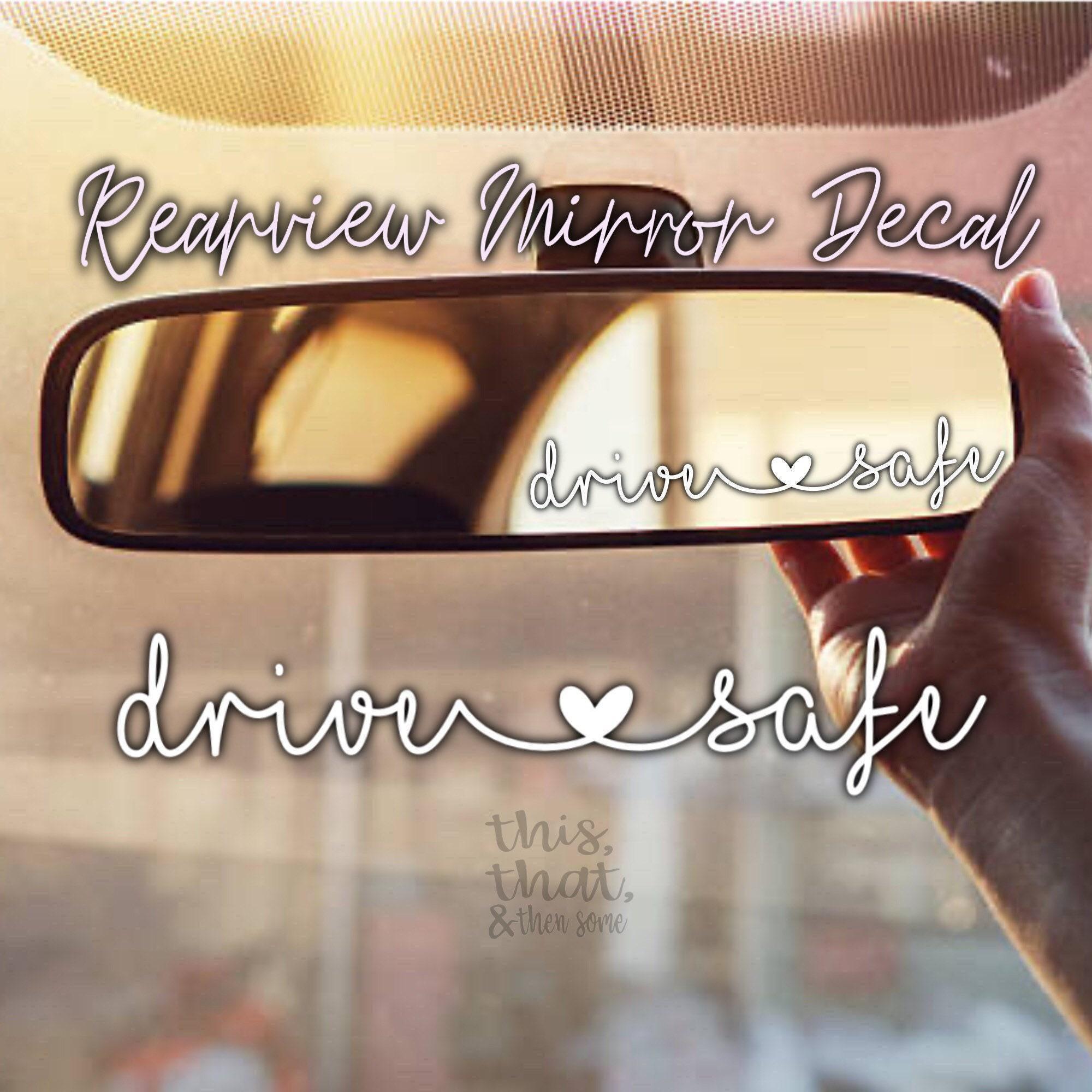 Drive Safe Decal Mirror Vinyl Sticker - Etsy