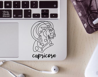 Capricorn, Zodiac, Astrology, Vinyl Decal Sticker