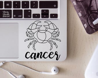 Cancer, Zodiac, Astrology, Vinyl Decal Sticker