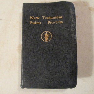 1953 New Testament Gideon Vintage Bible Pocket Size 8859