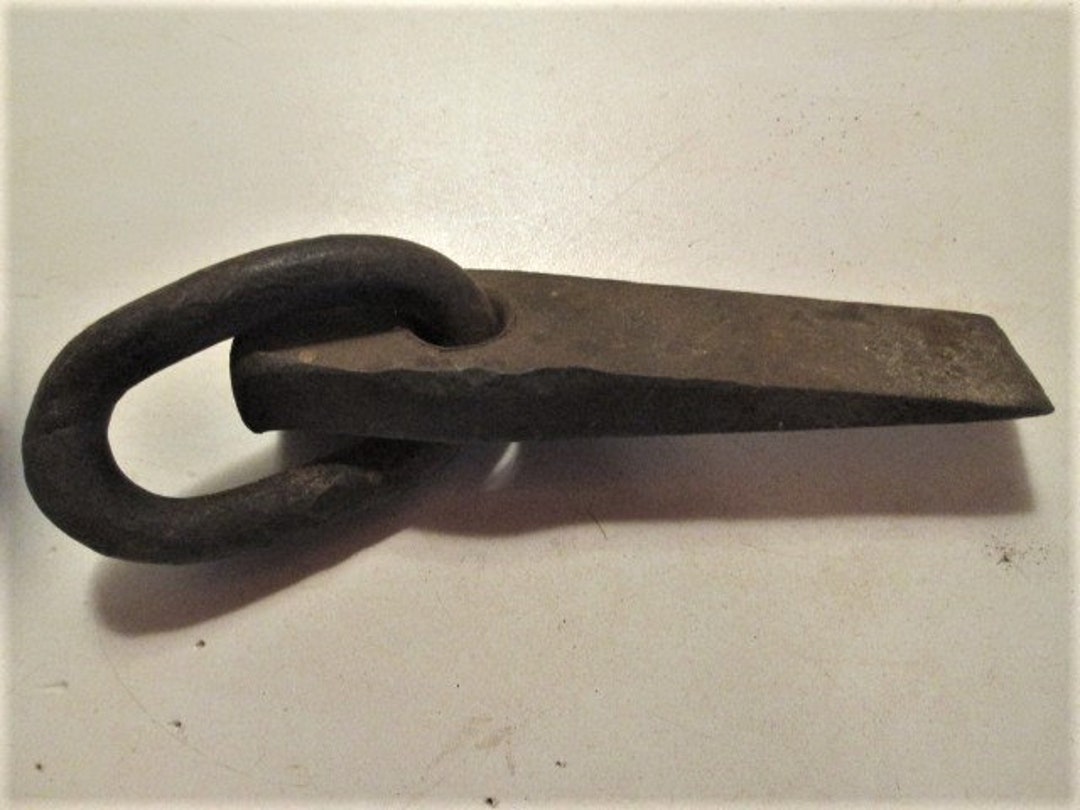 Iron Wedge Tether Ring Hitching Post Antique Wrought Etsy