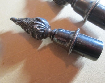 ONE (only one available) Silver Plate Candle Flame Finial Candelabra Candle Stick M135