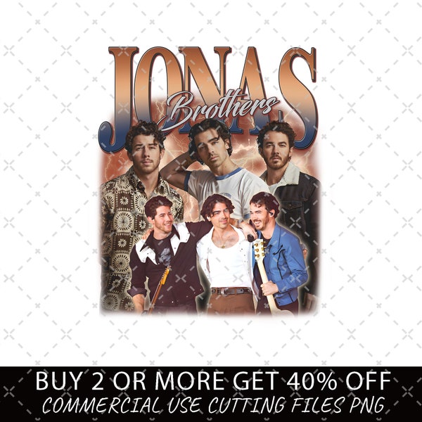 Jonas Brothers Vintage PNG, Jonas Brothers Tour SVG, Concert 2023 Retro Unisex Gift, Jonas Retro 90's FIles, Jonas Brothers Tour 5