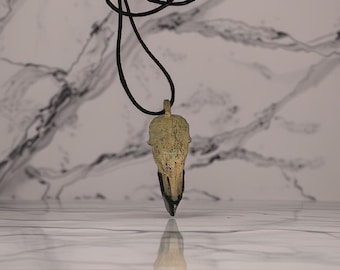 Bird skull necklace