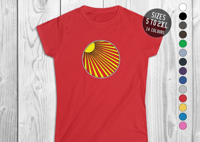 orange rays shirt