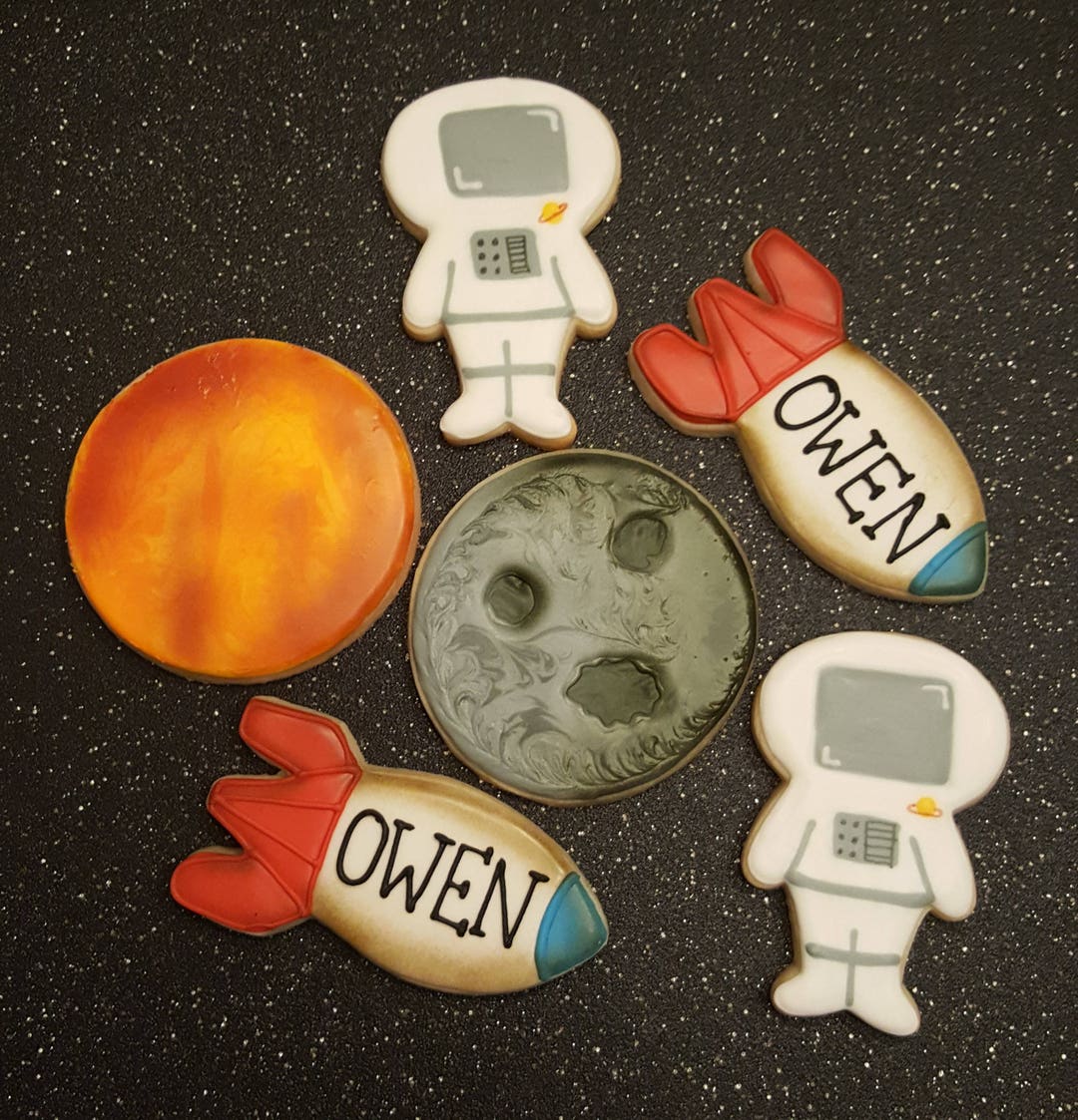 Space Theme Cookies Etsy